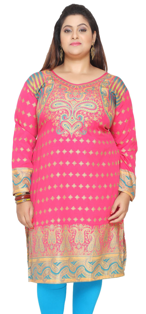India Women's Tunic Top Kurti Printed Indian Clothing – Maple